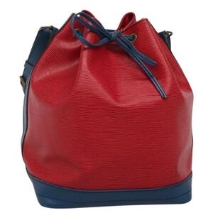 Louis Vuitton EPI Red and Blue Bucket Bag